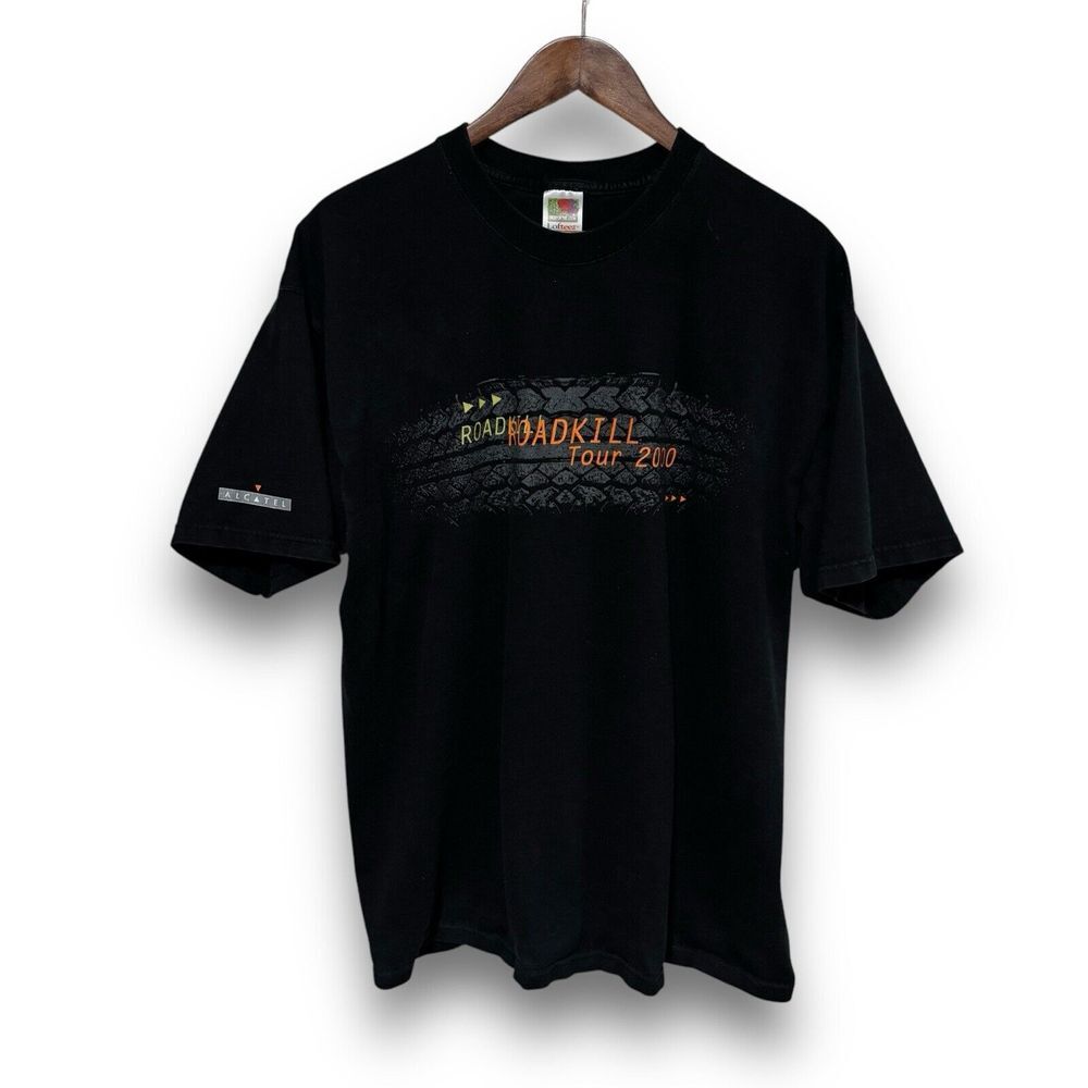 Alcatel Men's Roadkill Tour 2000 Double Sided Graphic T Shirt Size XL 23 x 29